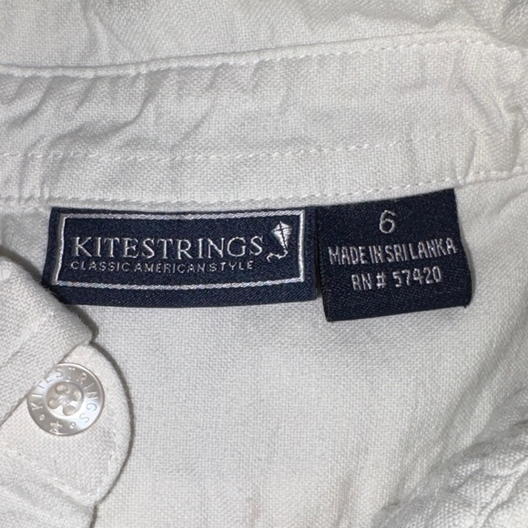 Kids White Button Down Shirt - Picture 2 of 2